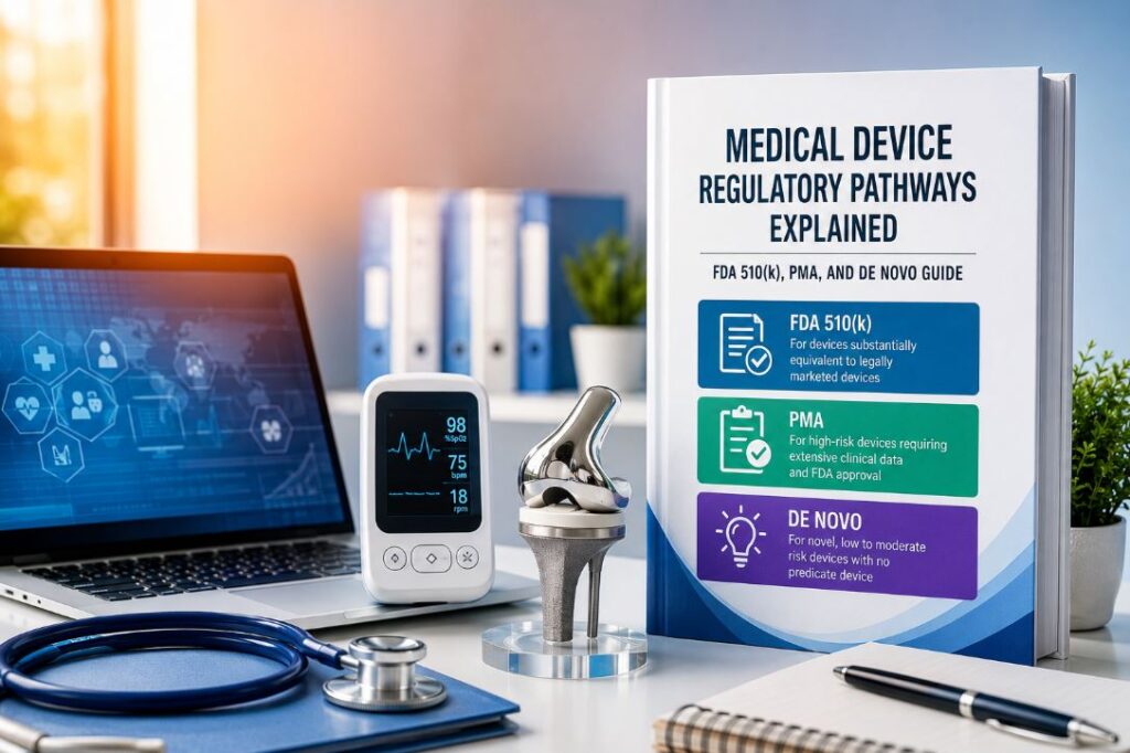 Medical Device Regulatory Pathways Explained: FDA 510(k), PMA, and De Novo Guide