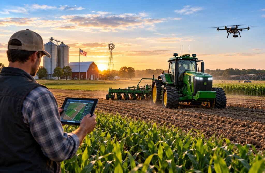 U.S. Farmers Turn to Automation as Labor Challenges Reshape Agriculture